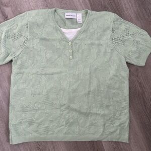 Alfred Dunner Women’s Butterfly Sweater Shirt